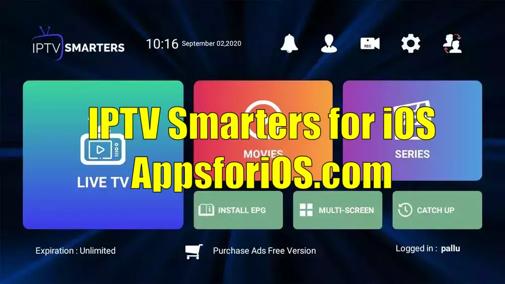 IPTV Smarters for iOS [iPhone, iPad, MacBook Apple] 2024